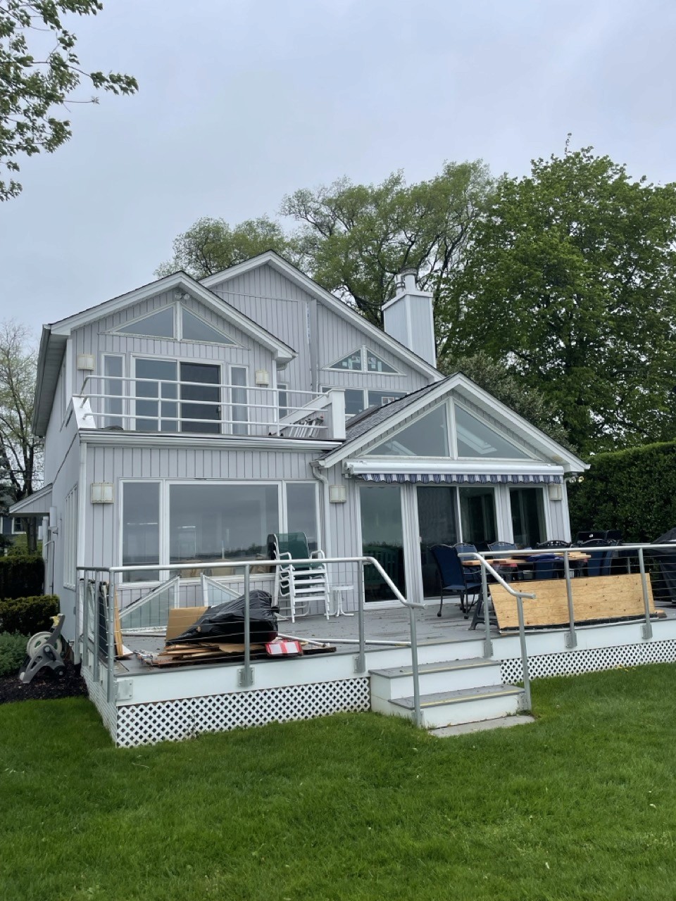 Finished new window after water damage repair