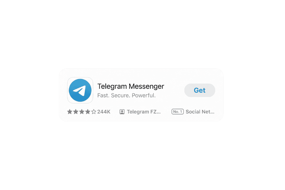 Telegram app store