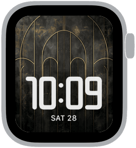 art deco maison Apple Watch face preview 3 featuring abstract and modern.