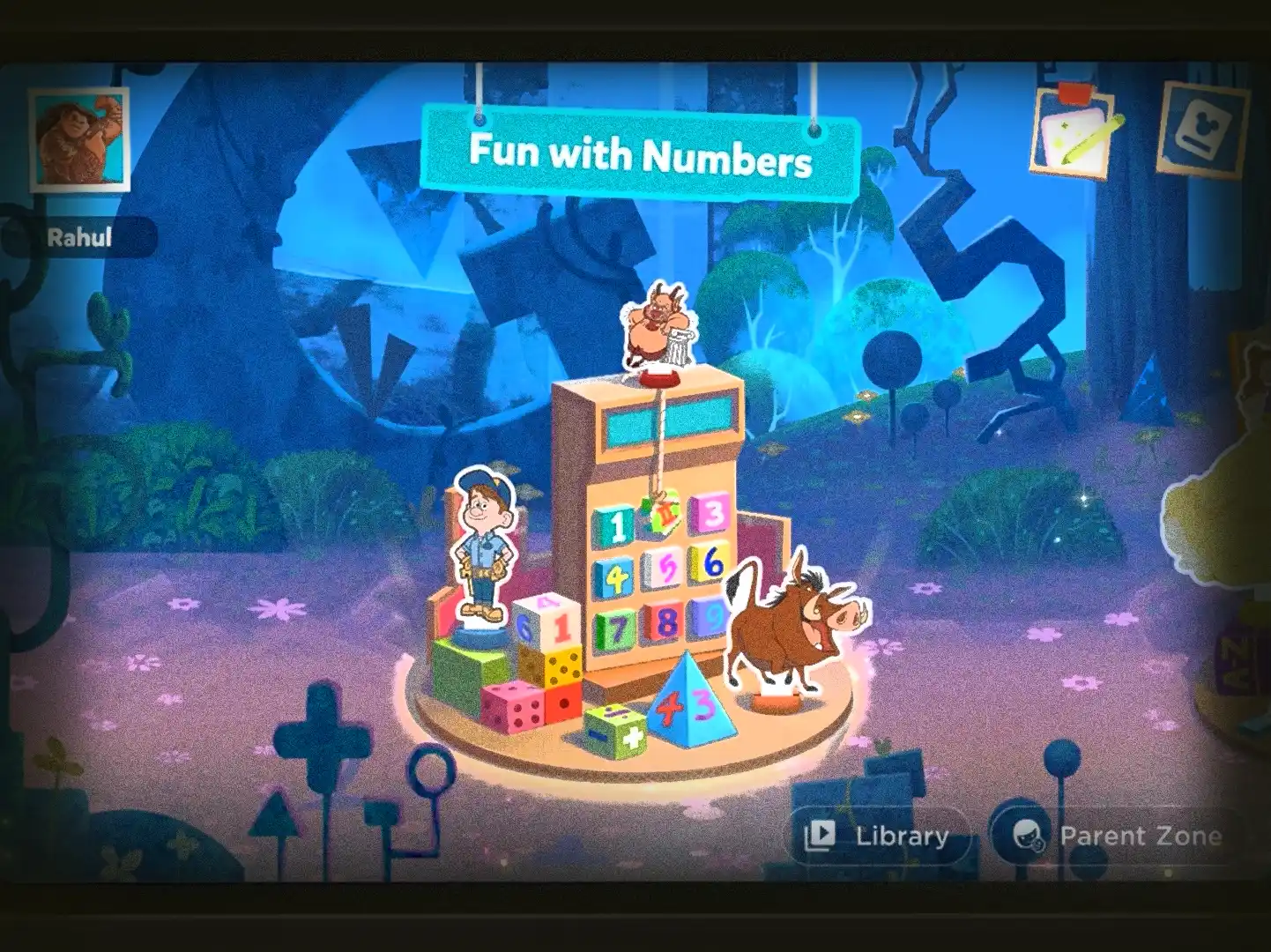 disney byjus early learn app screen