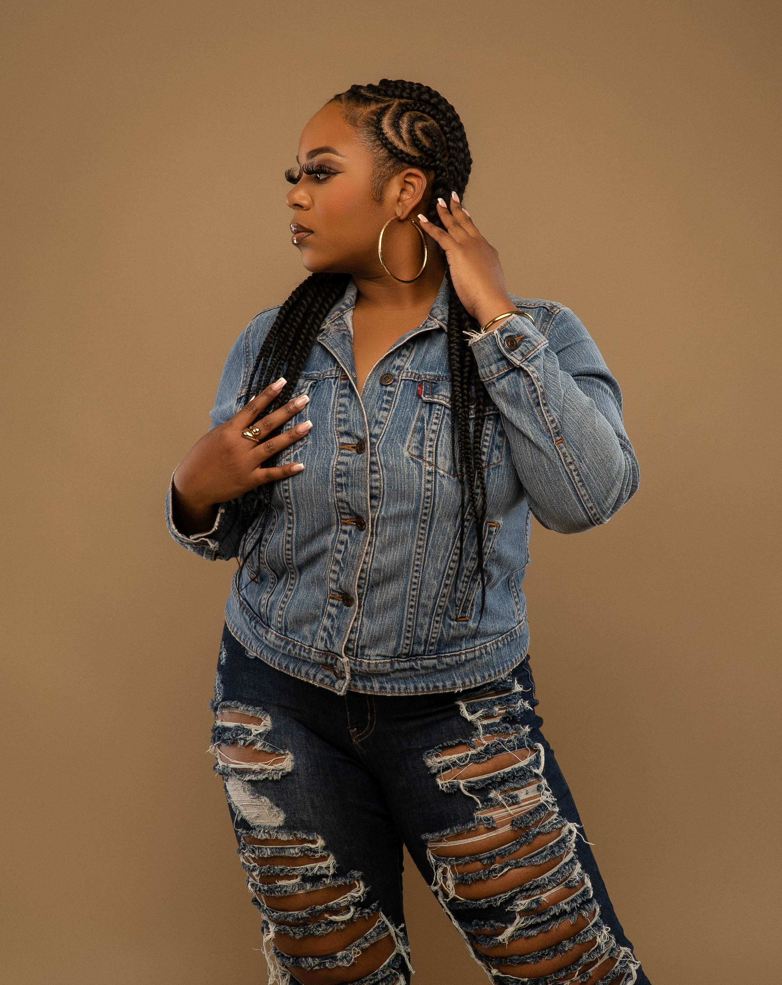 Intricate signature braids from the Viva Luxe Roots campaign