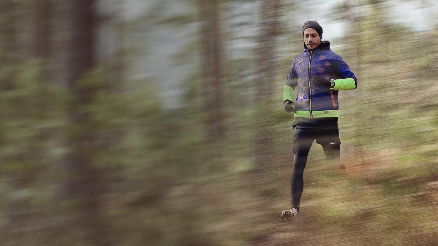 Andrej Mihelic, co-founder and designer of The Outsiders app, and an endurance runner training outdoors