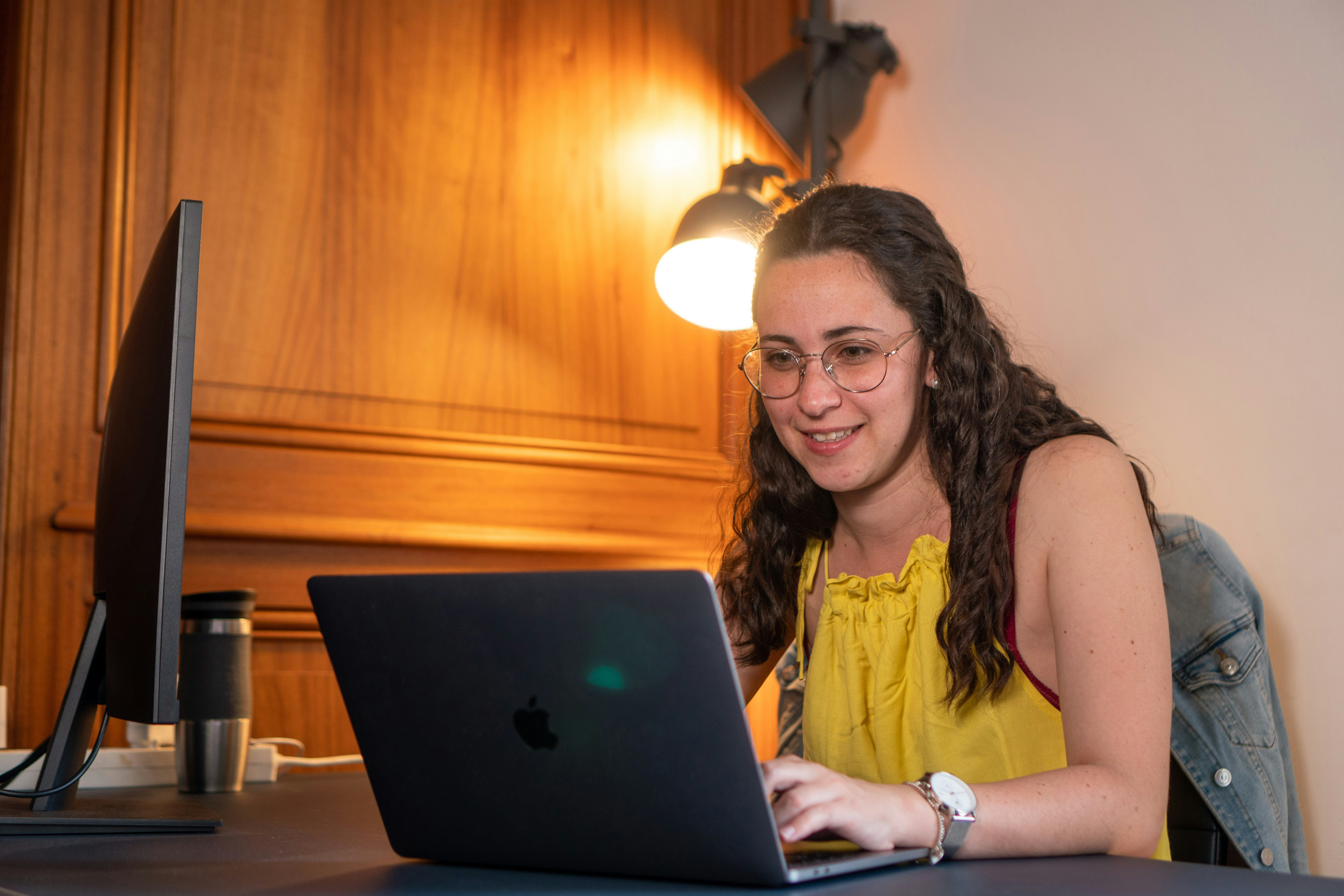 woman looking at applications of Chat GPT for Business