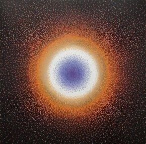 Warm circular gradient emotional presence