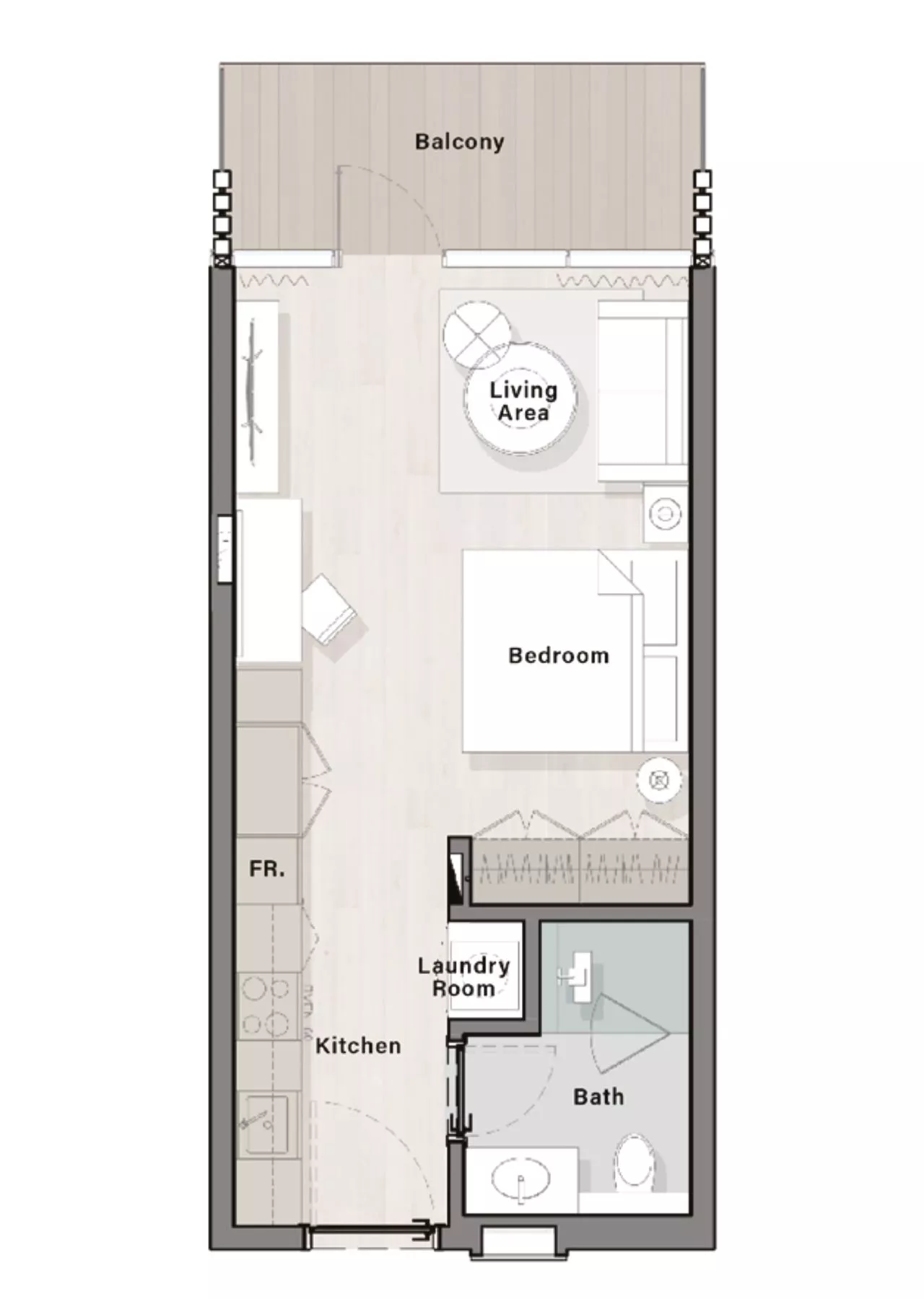 Porto Playa at Hayat Island Floor Plan Studio