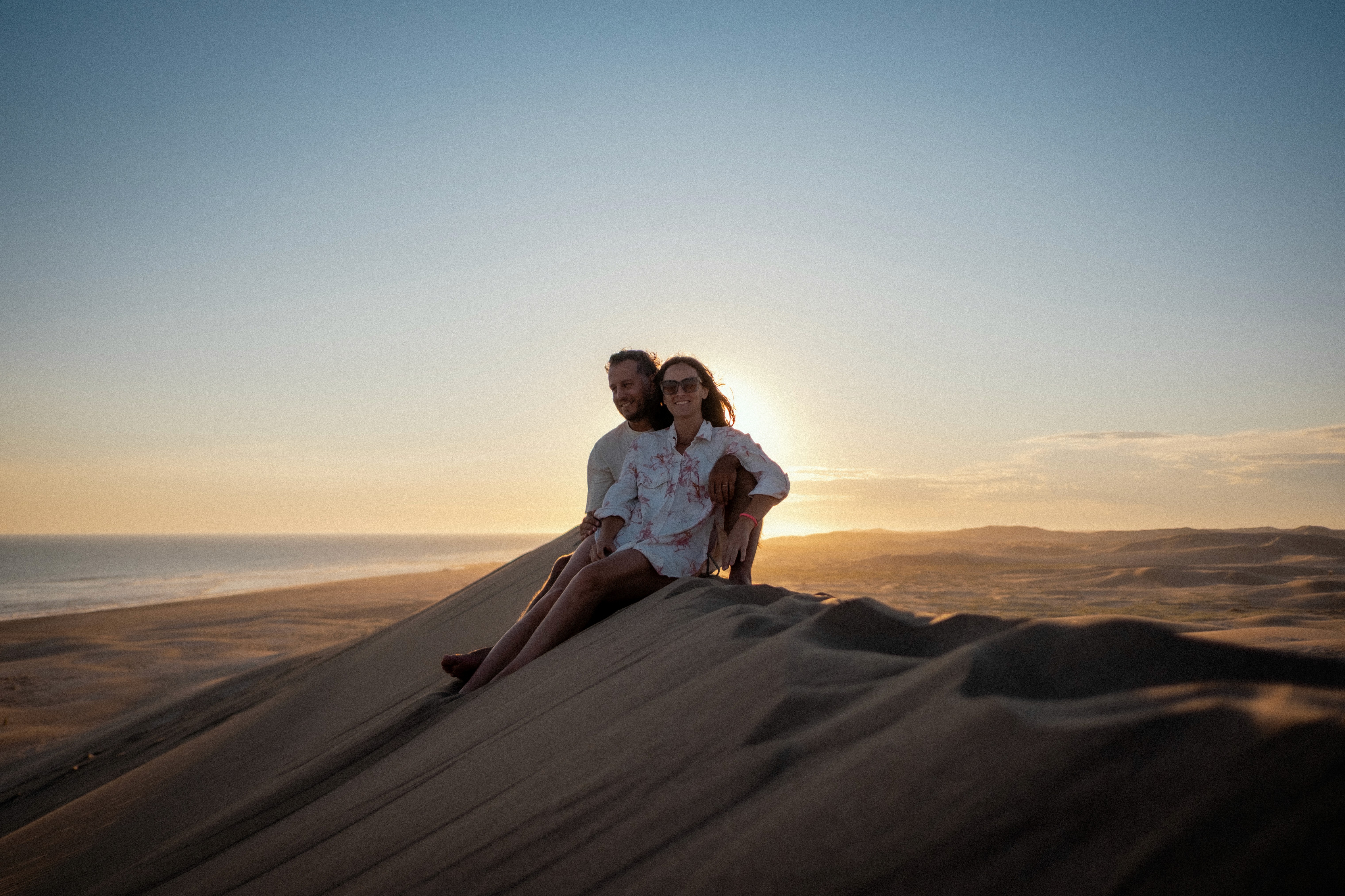 Above shot of man sitting