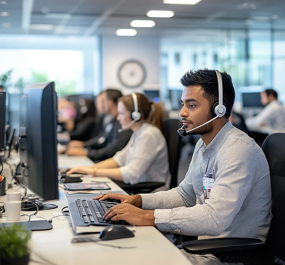 Busy Call Center Operation