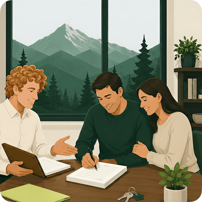 Professional loan signing and real estate closing appointment