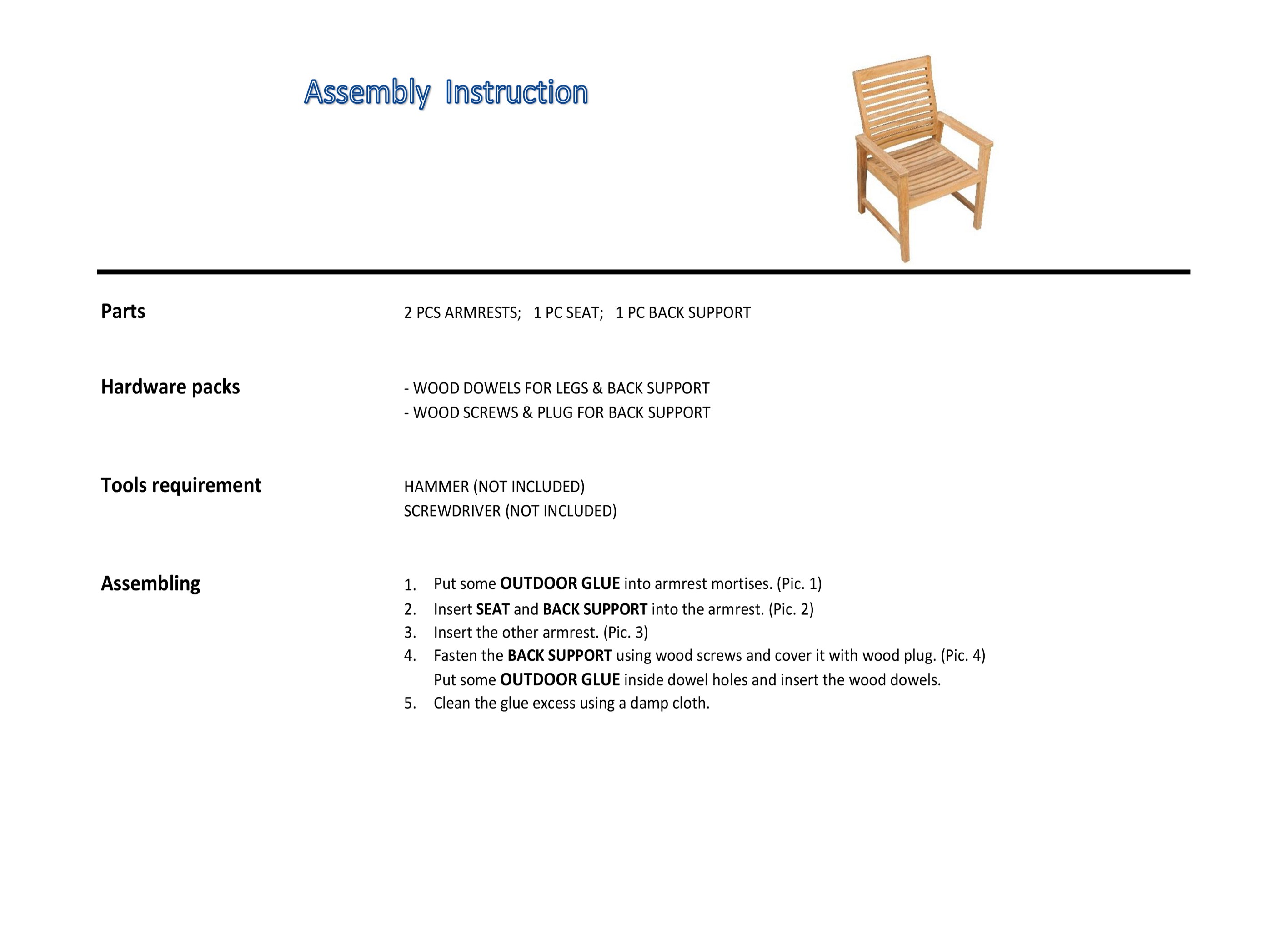 assembly instruction