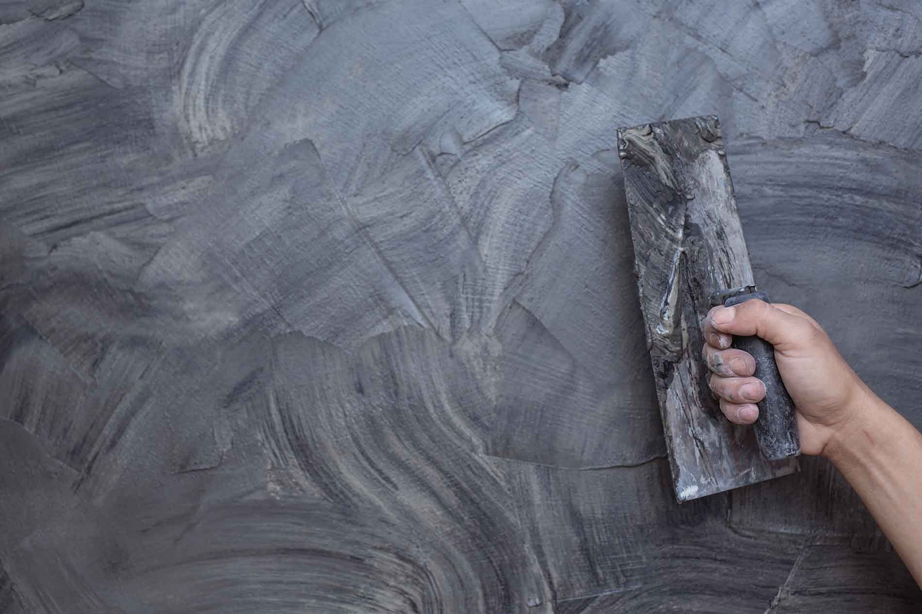 Tynki dekoracyjne efekt betonu i stiuk nowoczesne wnętrza BudBrokers wykończenia mieszkań Tarnów Rzeszów Krosno Jasło 7 lat doświadczenia