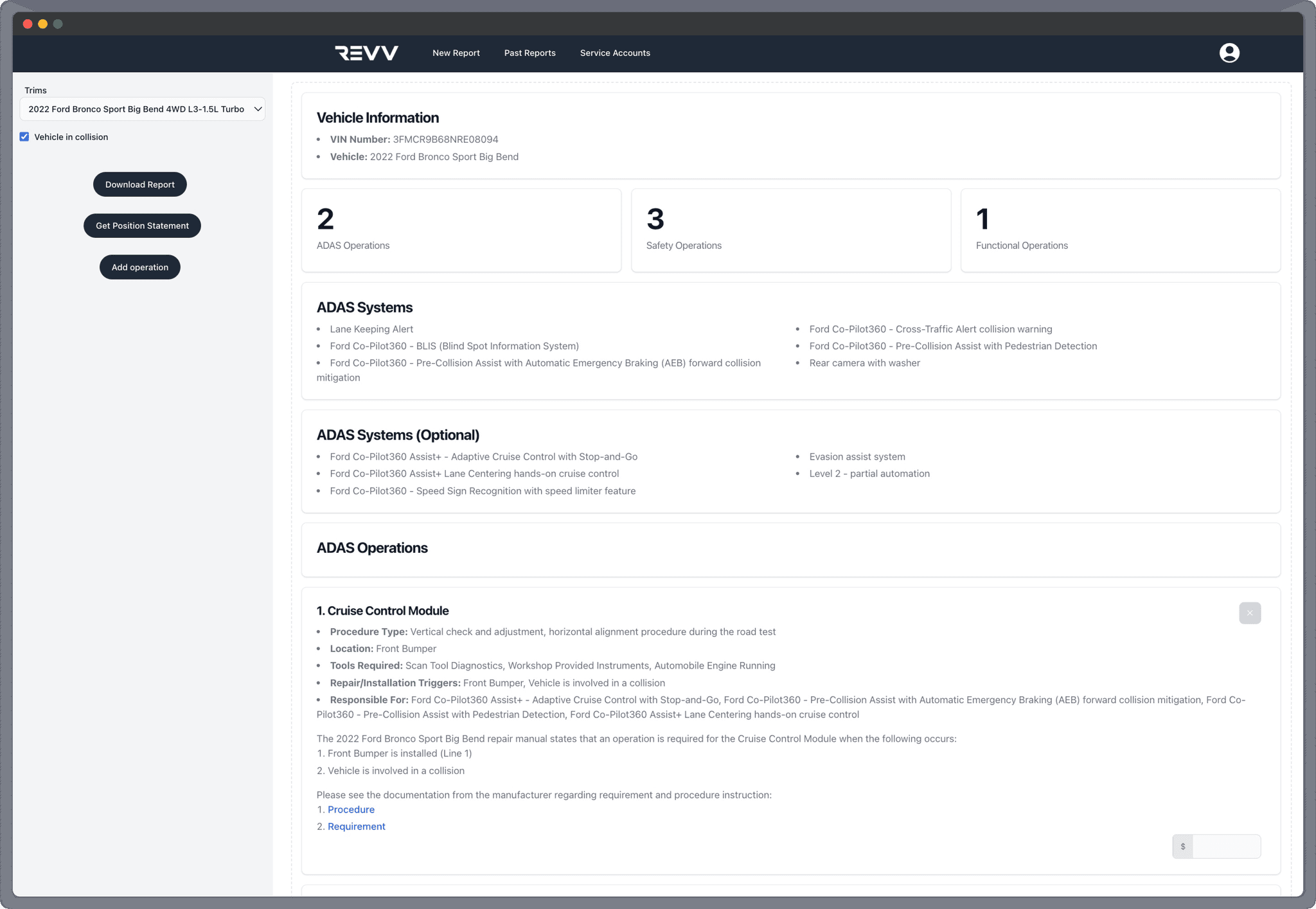 Revv ADAS AIPowered ADAS Calibration Identification for Repair Shops