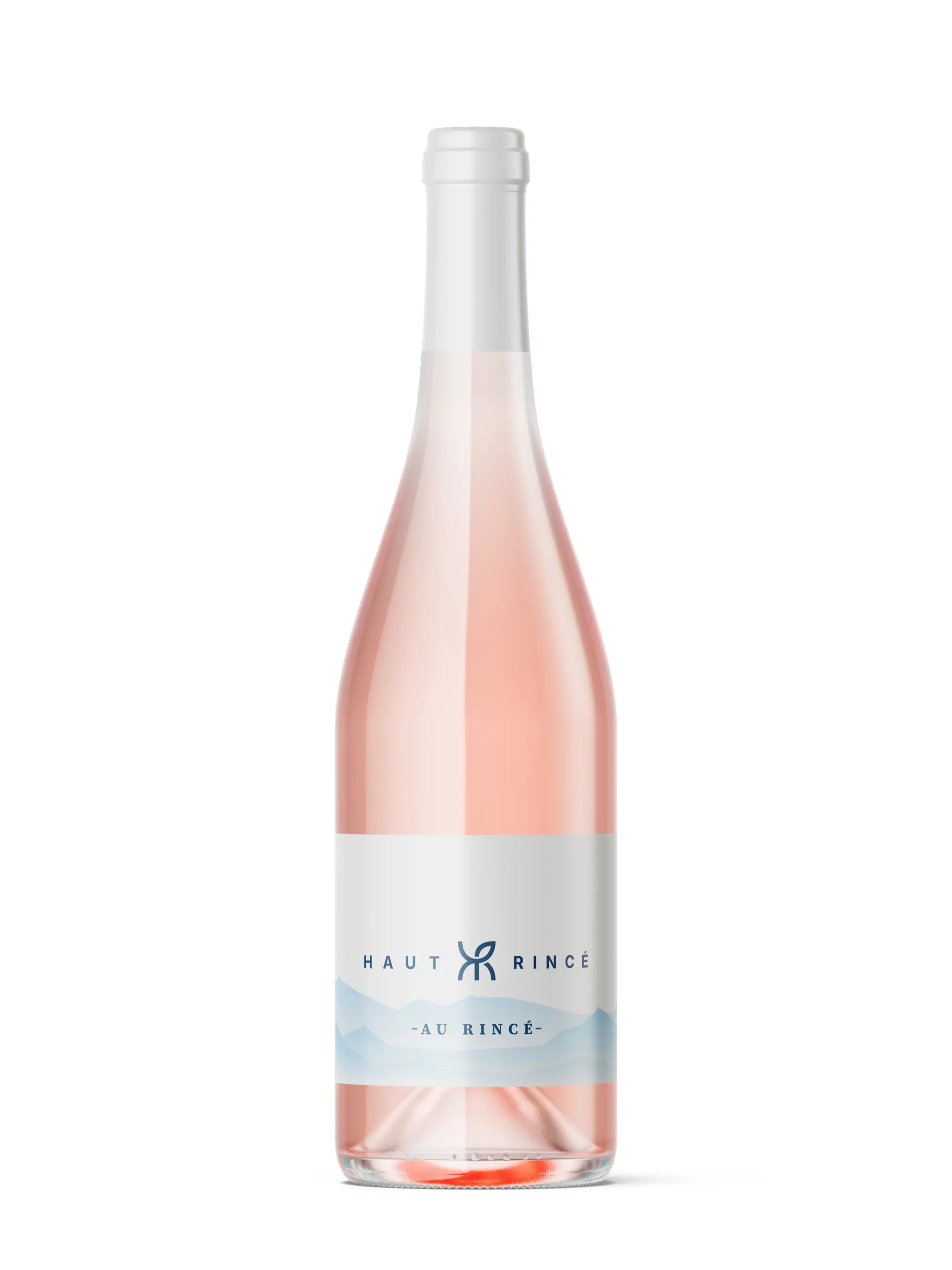 Photo d'une bouteille de vin rosé