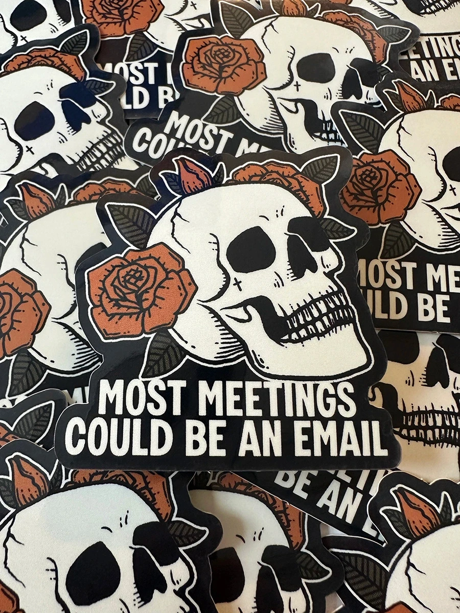 Photo of sticker with a skull
