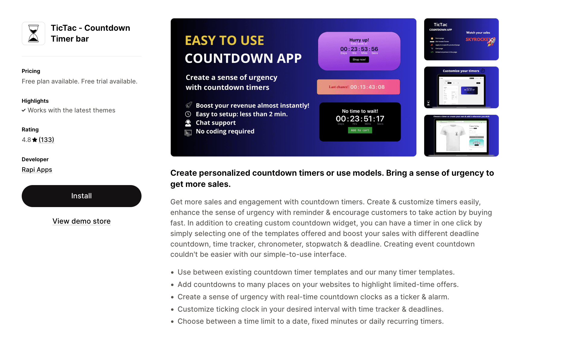 TicTac app screenshot