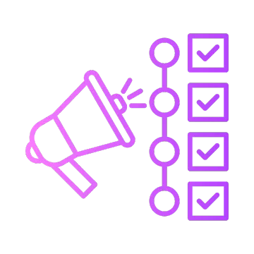 Thumbnail showing a megaphone and checklist icons representing sales automation workflow — find the right AI sales automation tools and AI appointment setter solutions by Charlie AI.