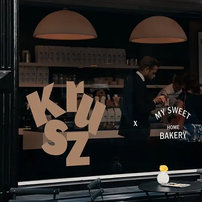 Photography of a branding using Kanton Gothic for a bakery