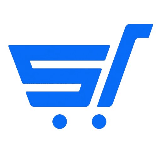 Company logo in 3 shade of blue color