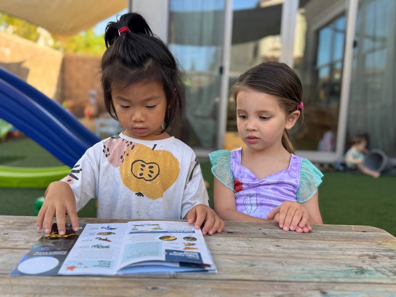 Children learning together at Little Explorers Montessori in Irvine, California