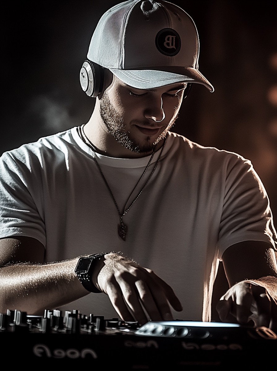 DJ playing in a club