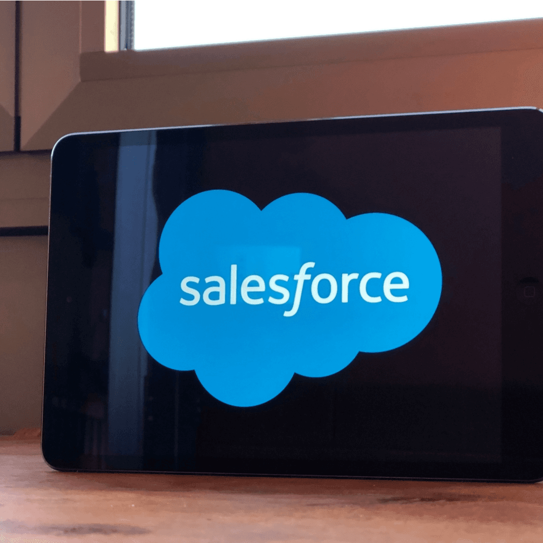 Salesforce on a tablet