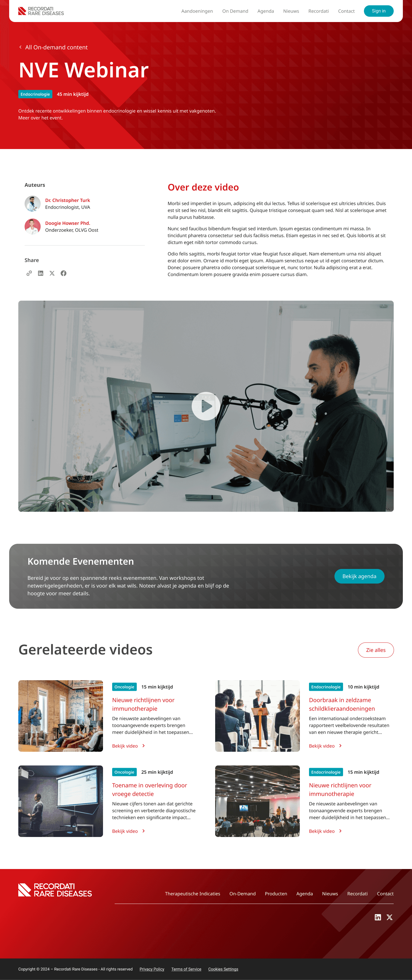 On-demand content post