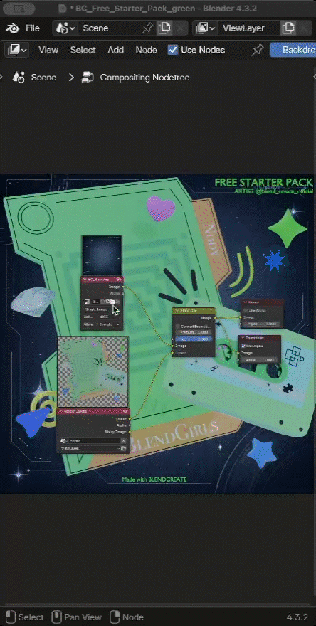 Changing background and lighting in Blender