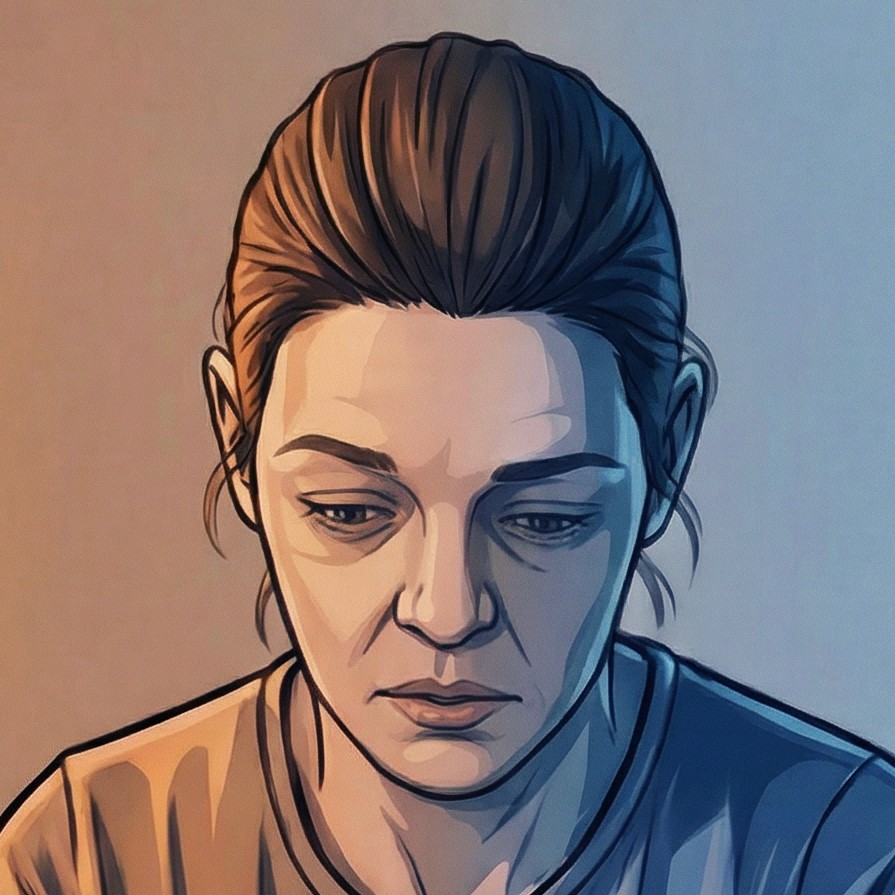 The mother, the main character