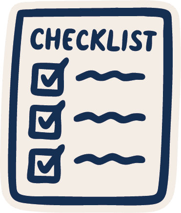 A doodle of a checklist