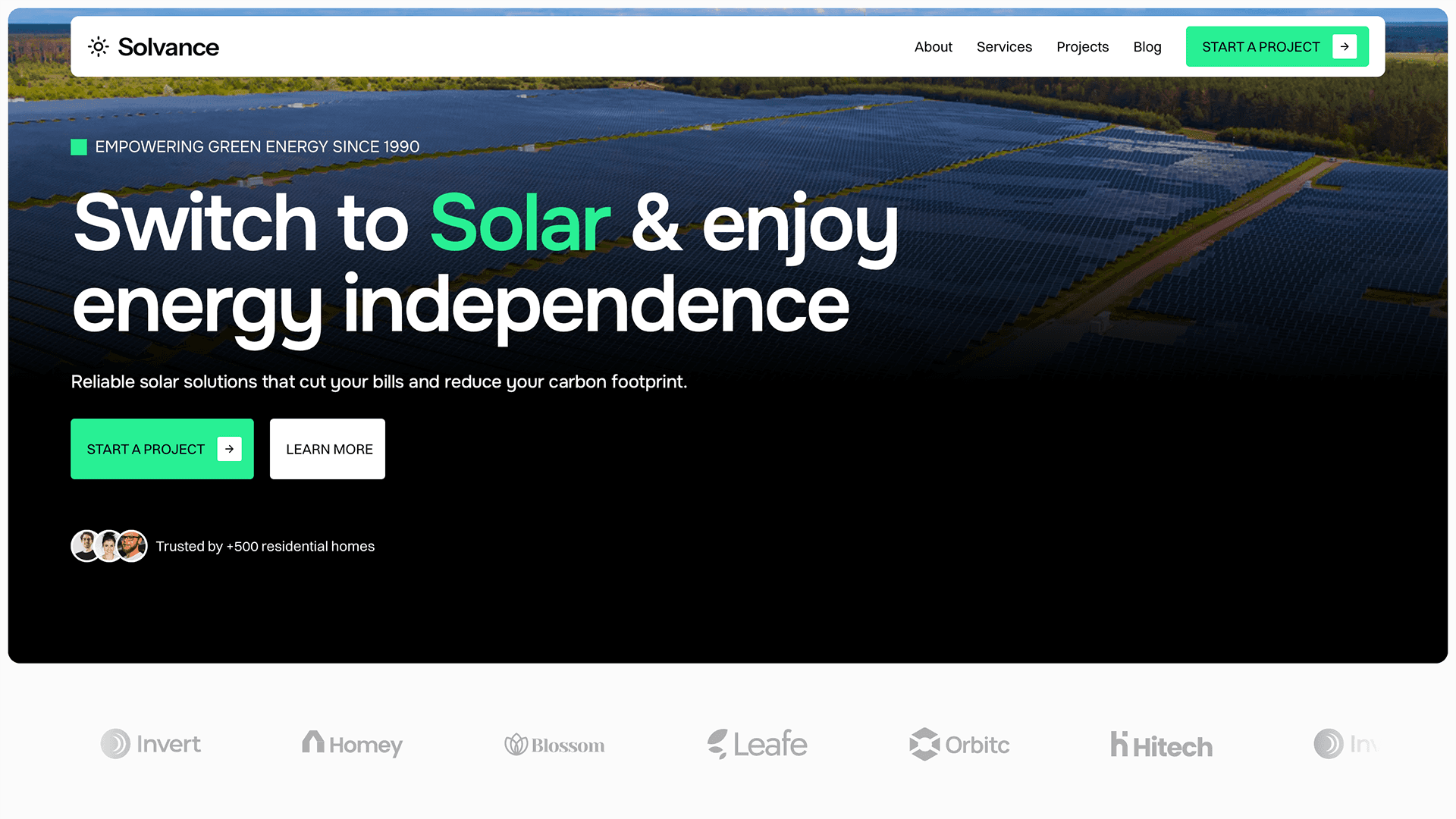 Solvance Framer template