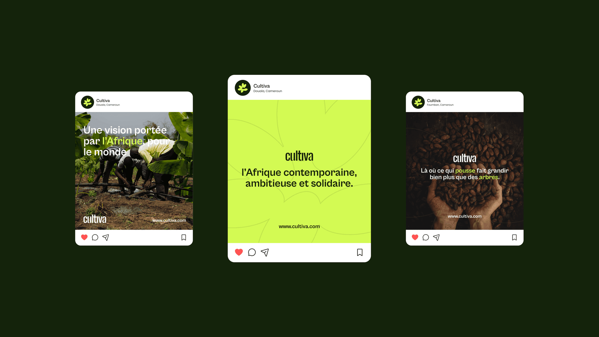 Custom Cultiva's brand identity design - logo and visual system by Logomint