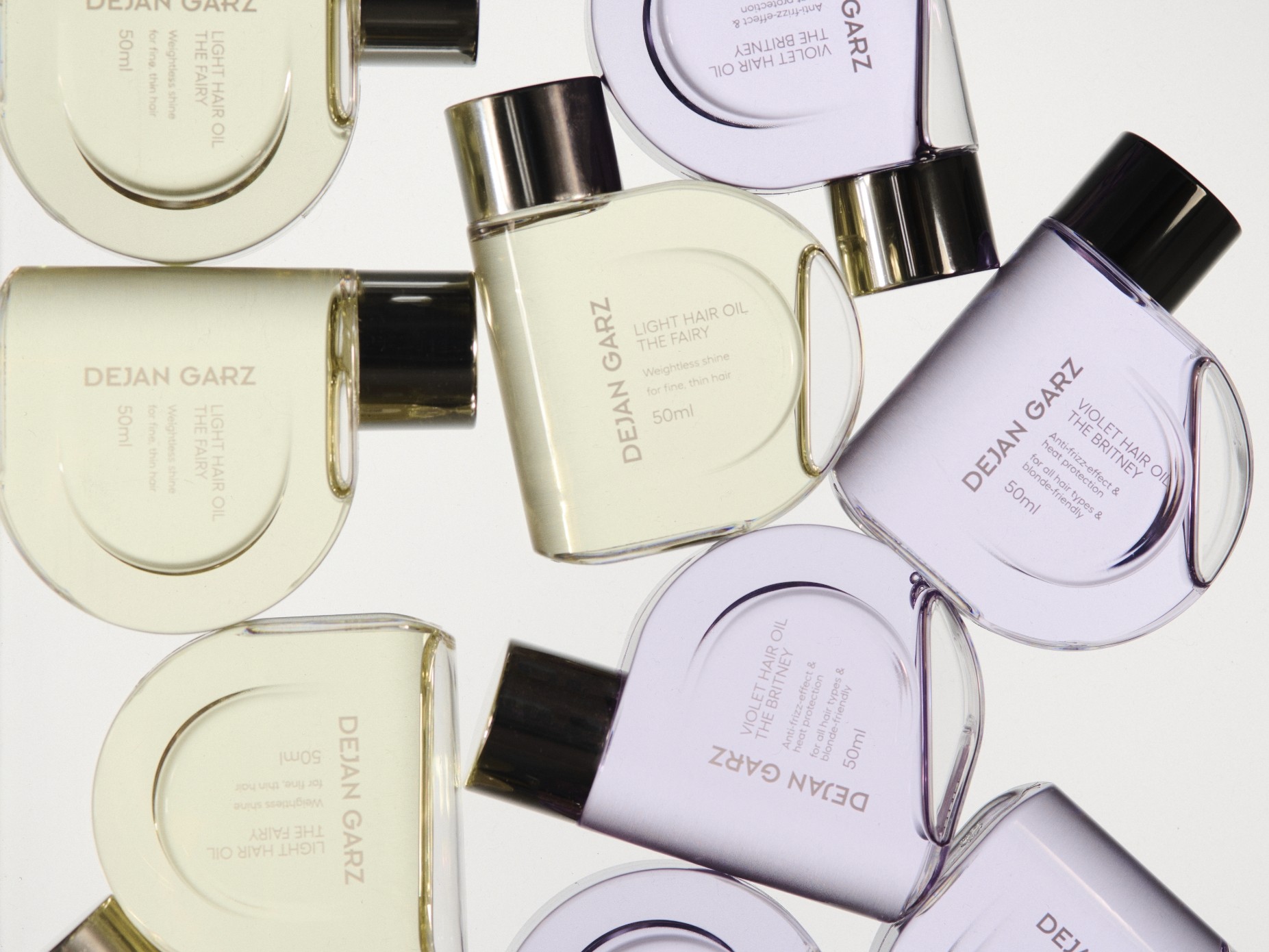 Dejan Garz Superstar Hairoils Packaging Design von Haus Pathos, Berliner Kreativagentur für Haircare Brands