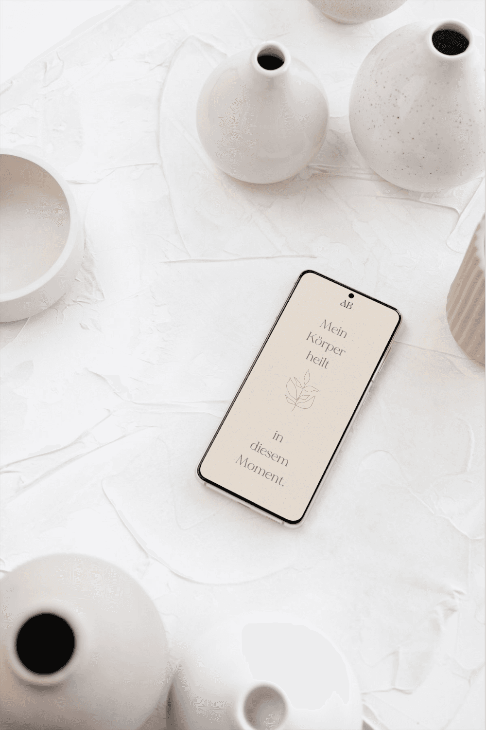 positive Affirmationen als handy hintergrund