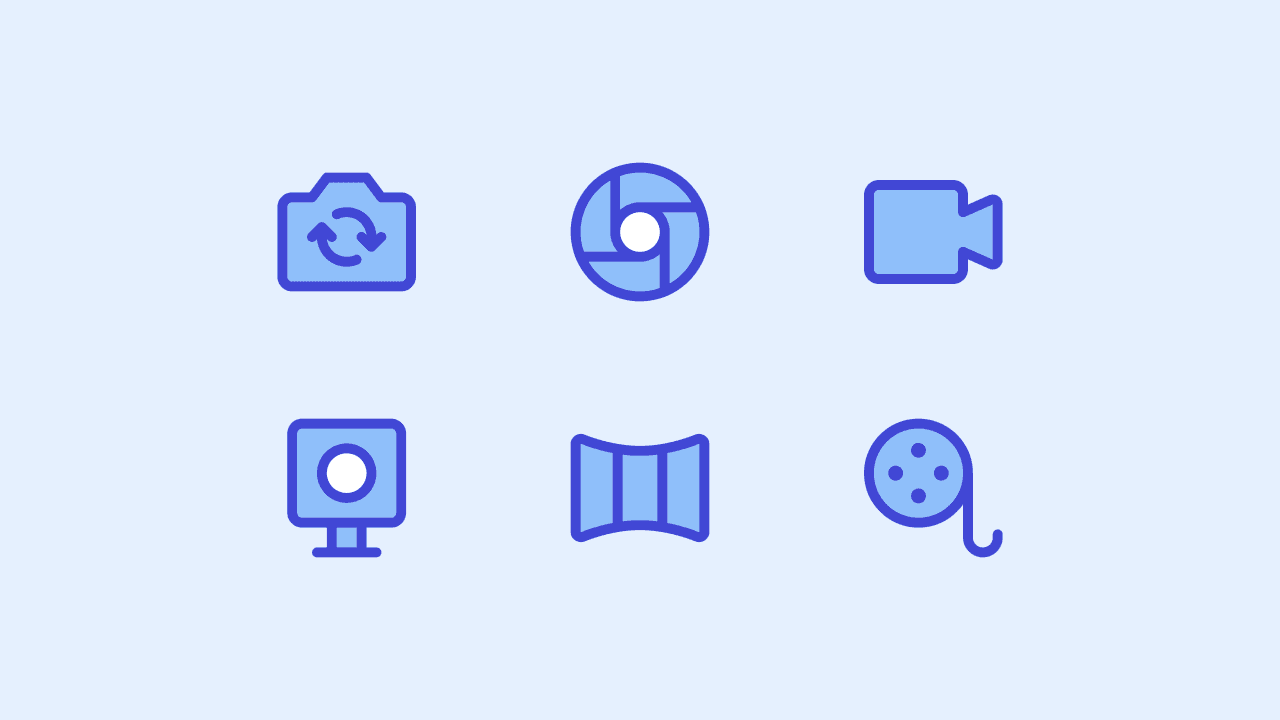 Core Duo Photo and Video Icon Set