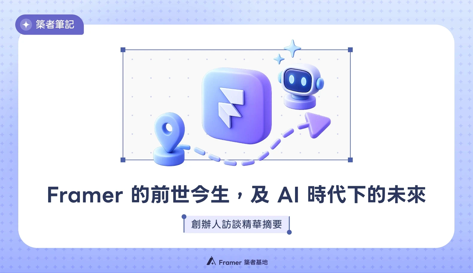 Framer 的前世今生，以及 AI 時代下的未來：創辦人訪談精華摘要。