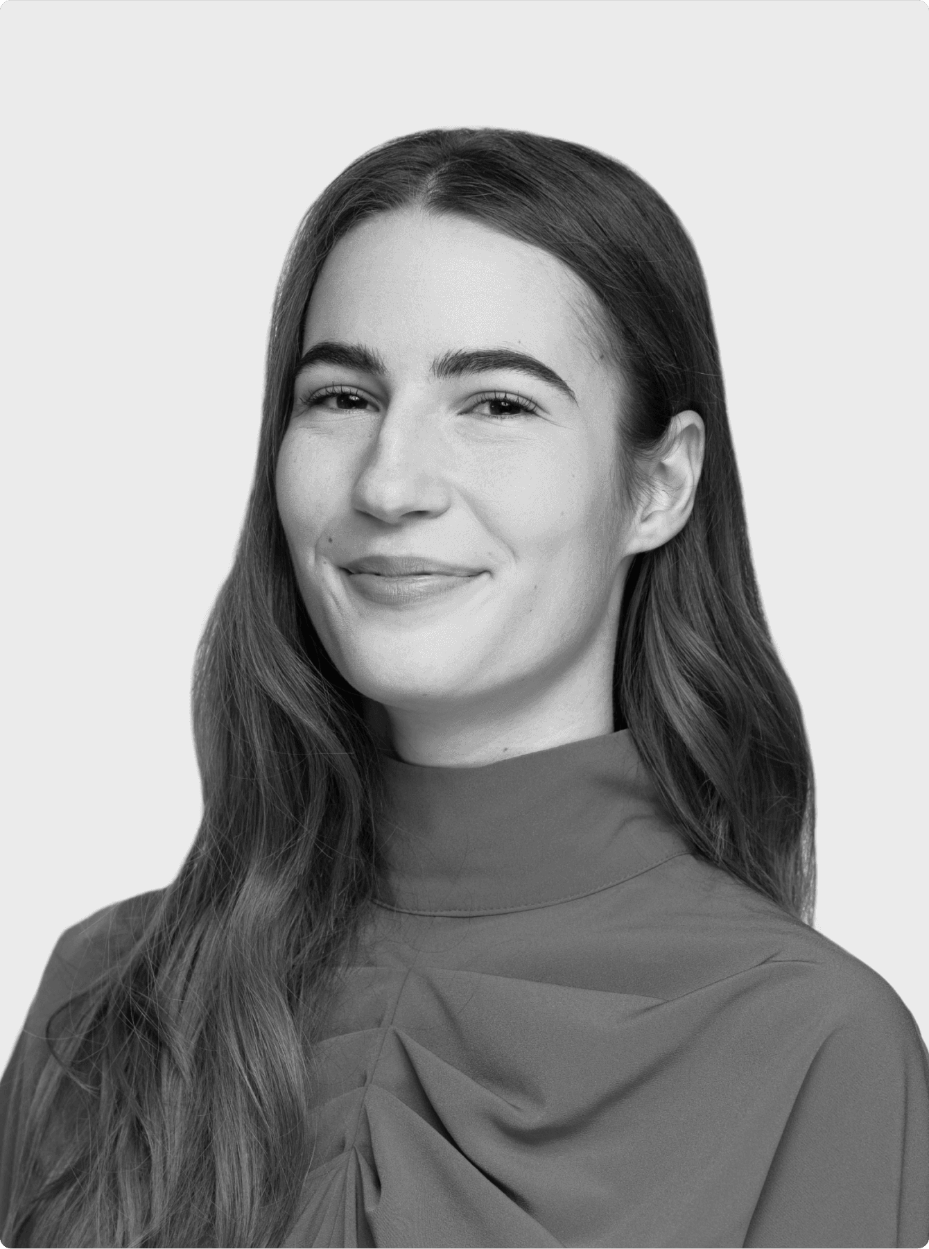 Woman on a white background portrait