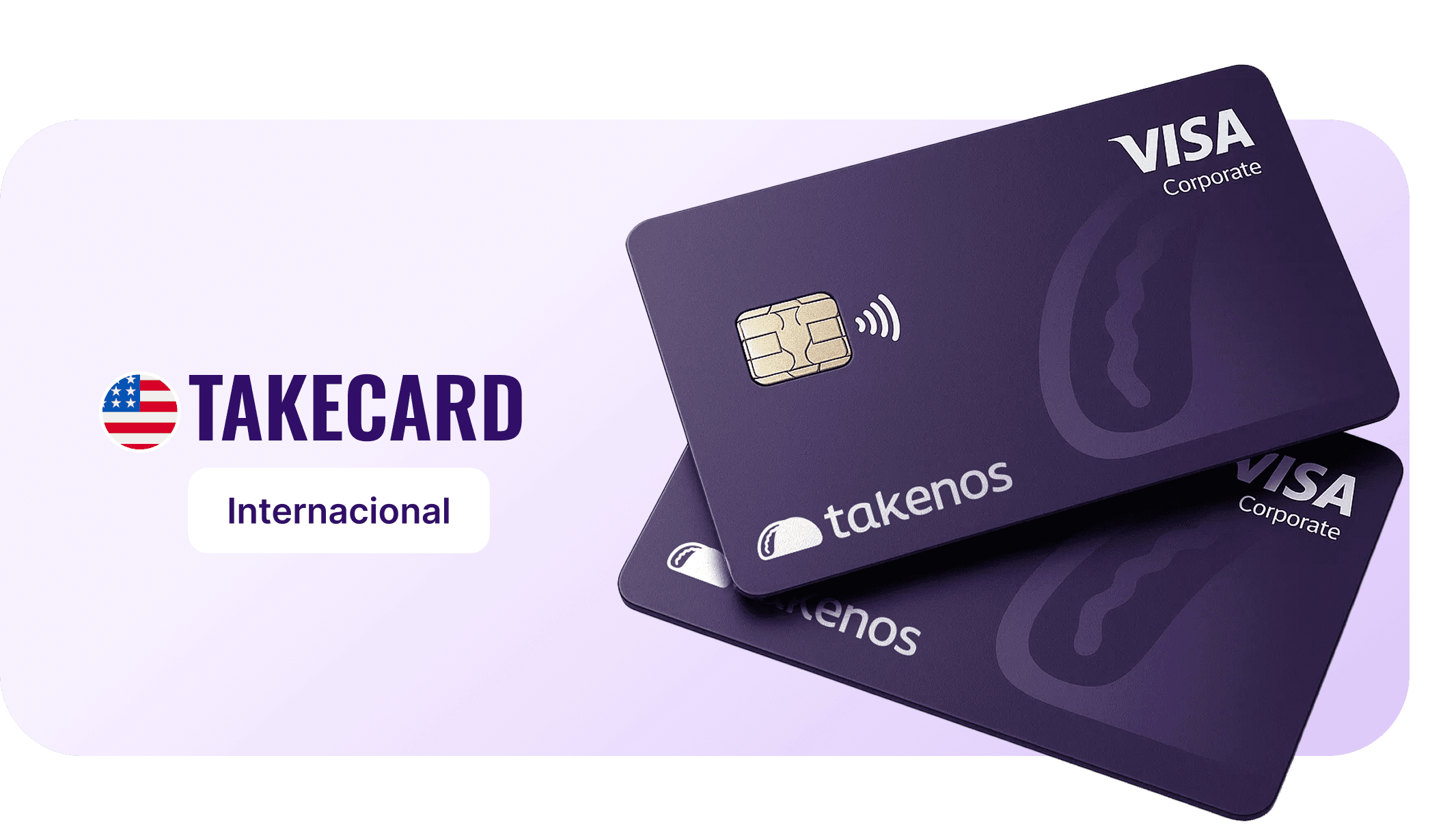 Tarjeta internacional física de Takenos