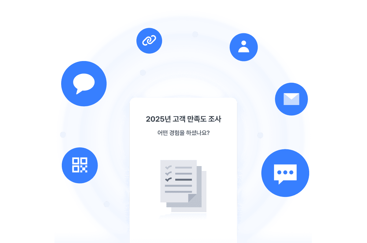 A document displayed in the center with blue circular accents around it, suggesting a digital interface.