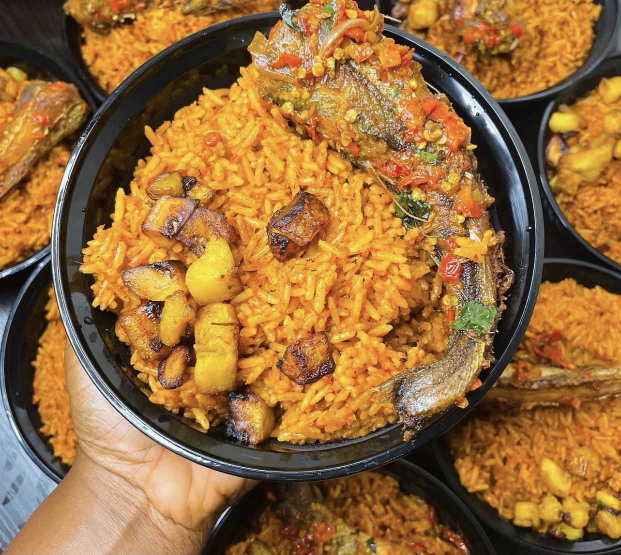 Spicy Jollof with Fish