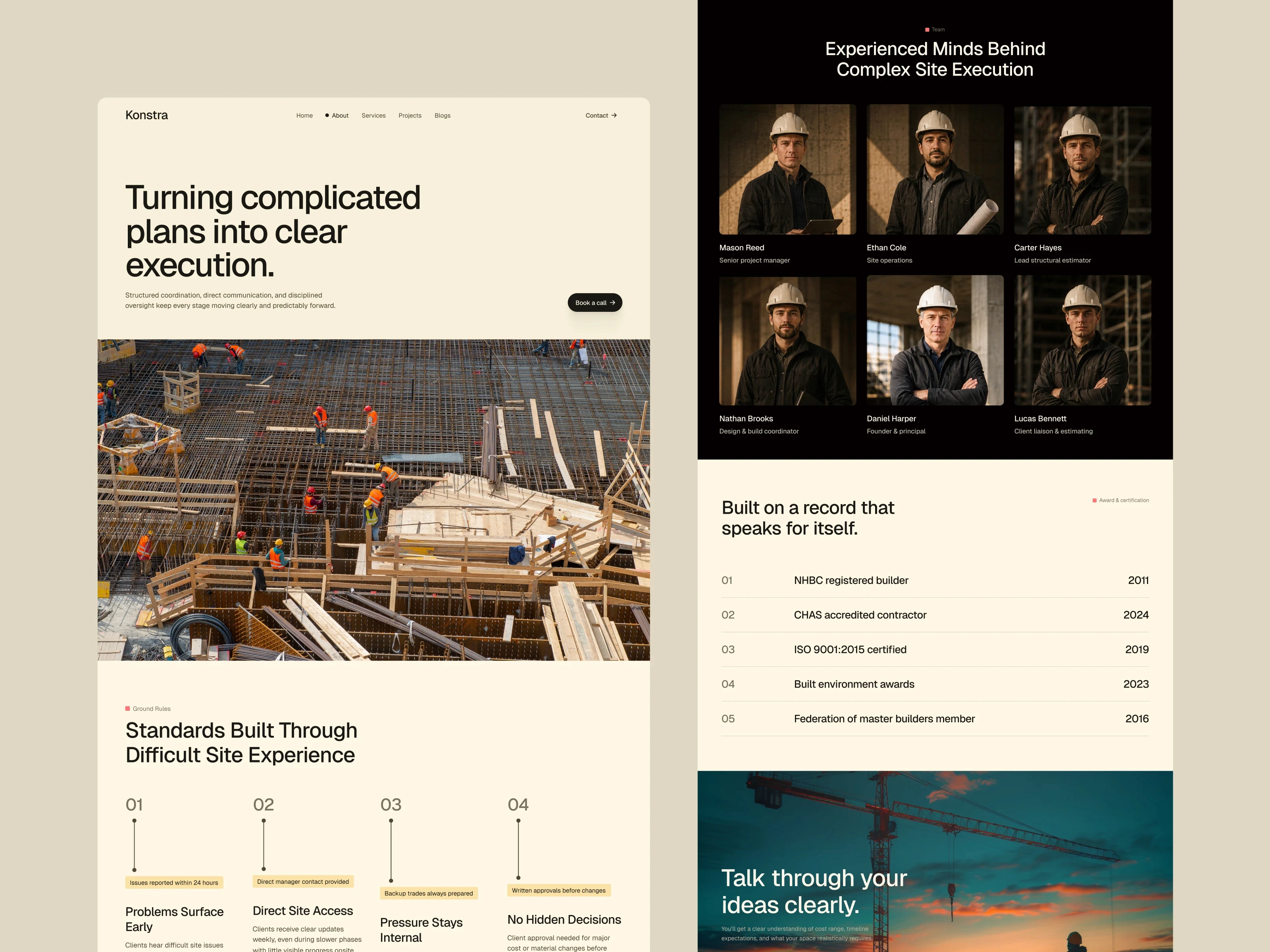 Construction Framer Template