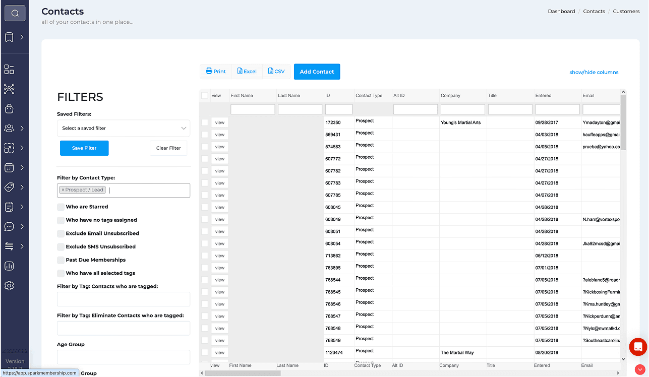 Welcome email sequence editor for a martial arts school