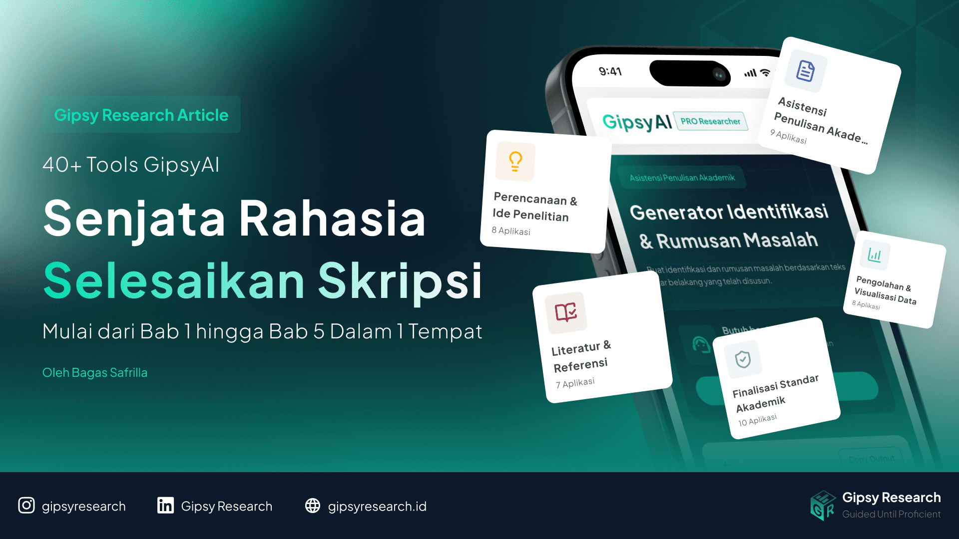 Cover - 40+ Tools GipsyAI: Senjata Rahasia Selesaikan Skripsi Mulai dari Bab 1 hingga Bab 5 Dalam 1 Tempat