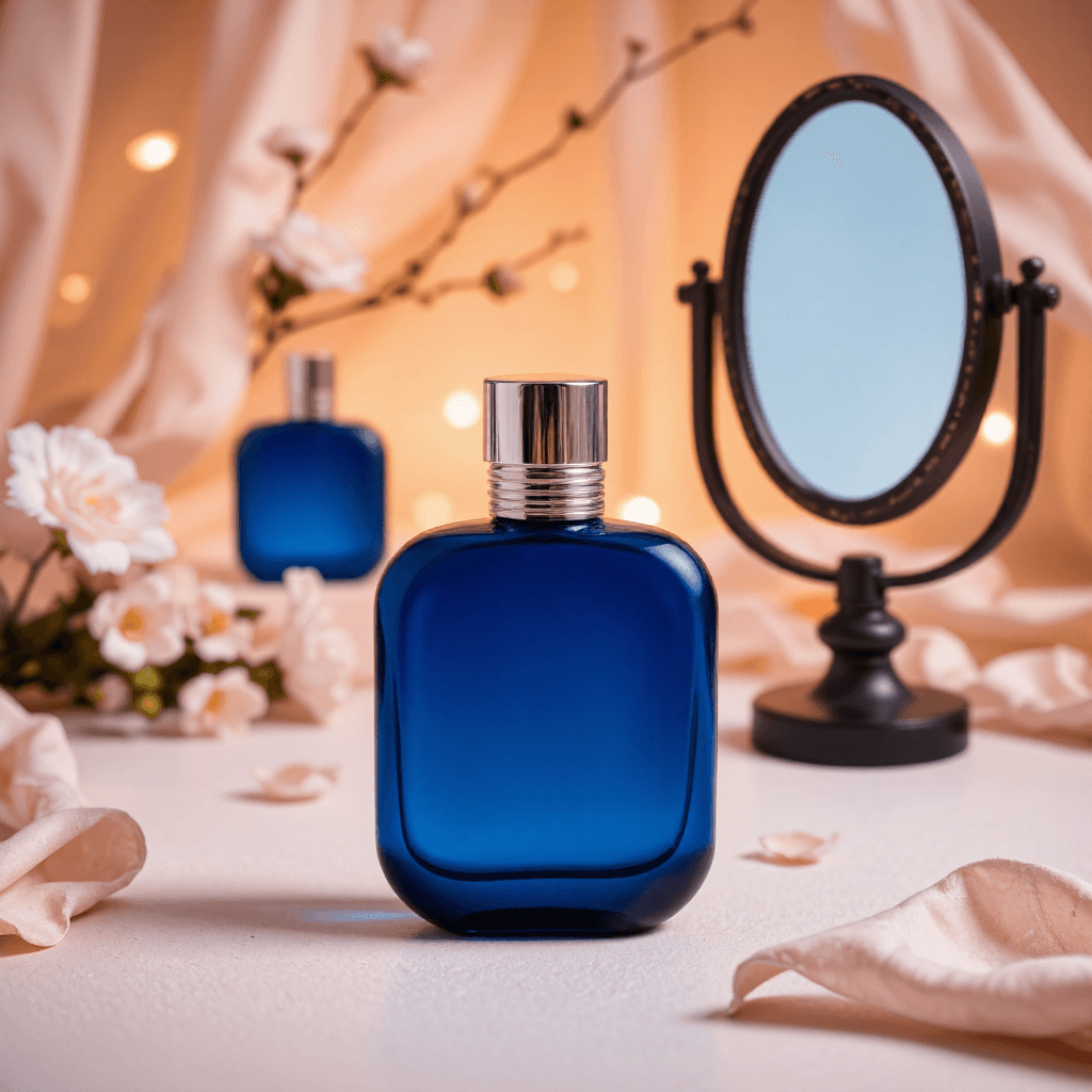 product photography of a bottle of fragrance
