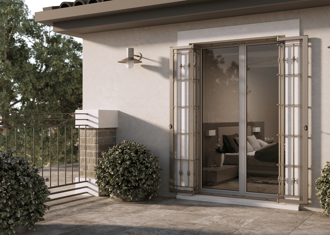 G-line Minima anta doppia vetro bronzo