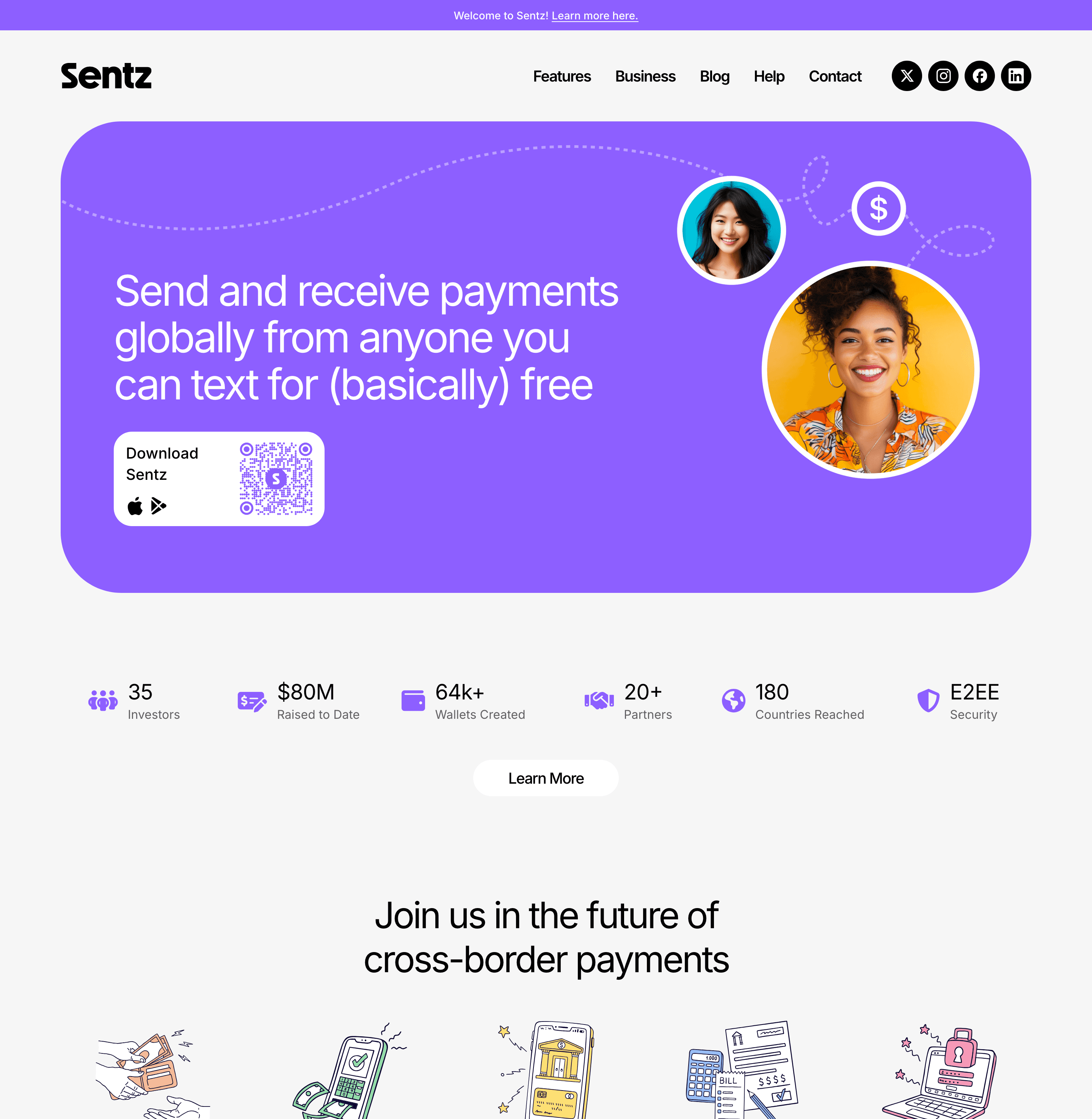 Sentz website