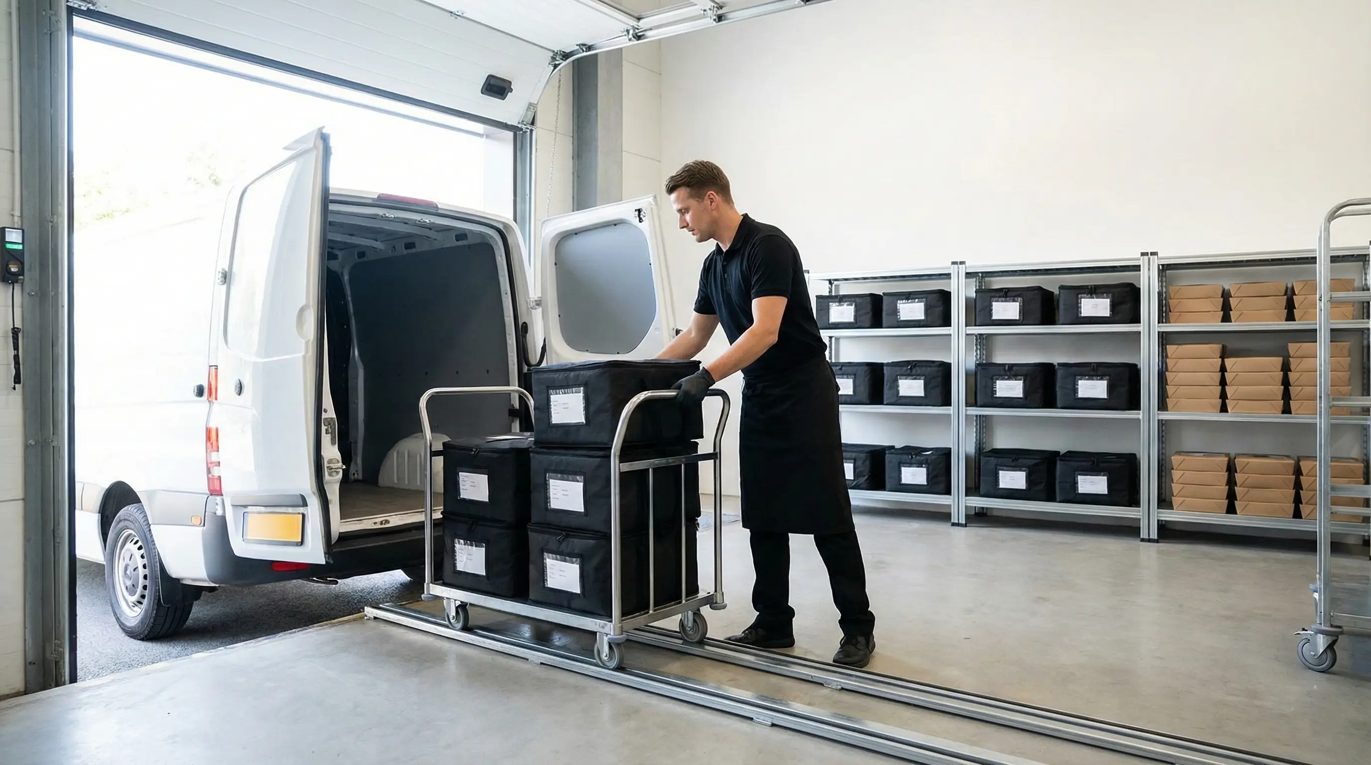 Successful corporate catering delivery setup managed by Rally Catering operations platform