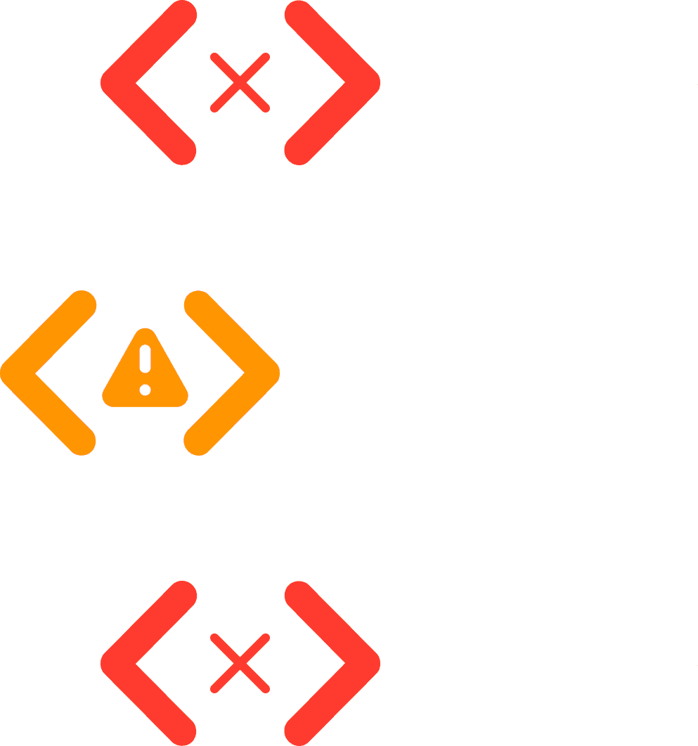 A large orange truck driving down a dirt road