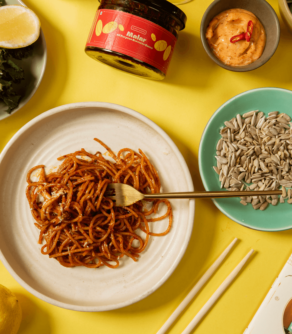 Tangy Malar Spaghetti