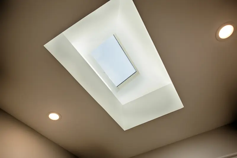 Close-up of skylight vault from the Big Canyon Remodel project. Photo by Chris Darnall.