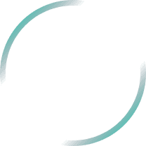 Two curved teal lines on a dark green background.