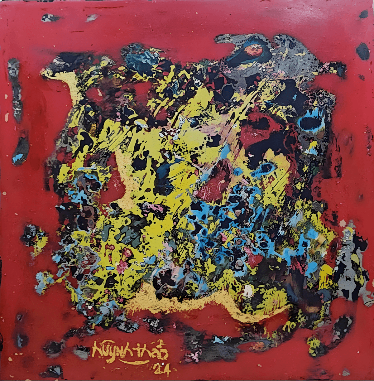 premium art poster and canvas prints, with originals available, from QART , of the artwork " Abstract "